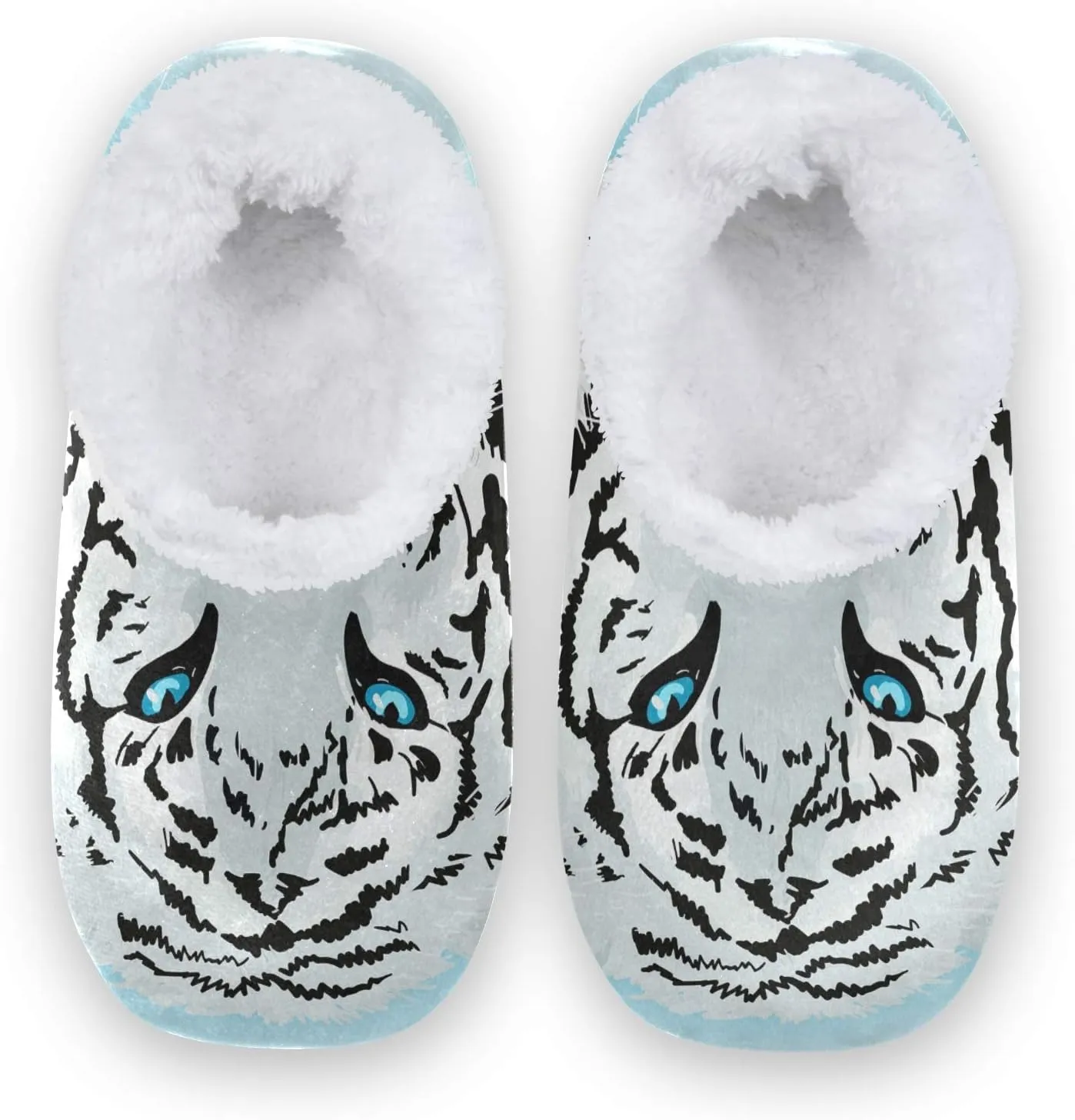 Unisex Fuzzy House Slippers Memory Foam Warm Slip Shoes Fur Lining M-XXL