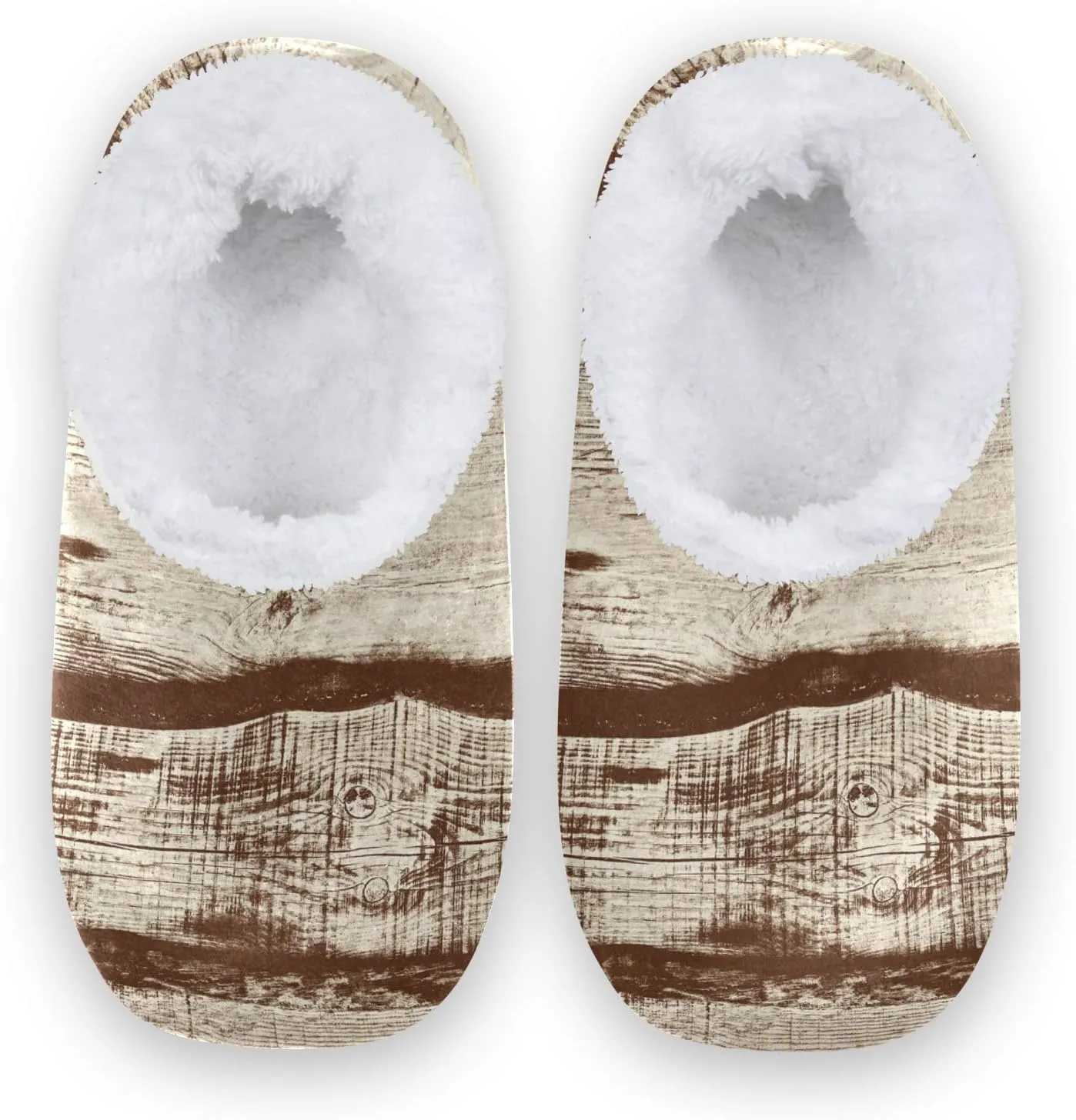 Unisex Fuzzy House Slippers Memory Foam Warm Slip Shoes Fur Lining M-XXL