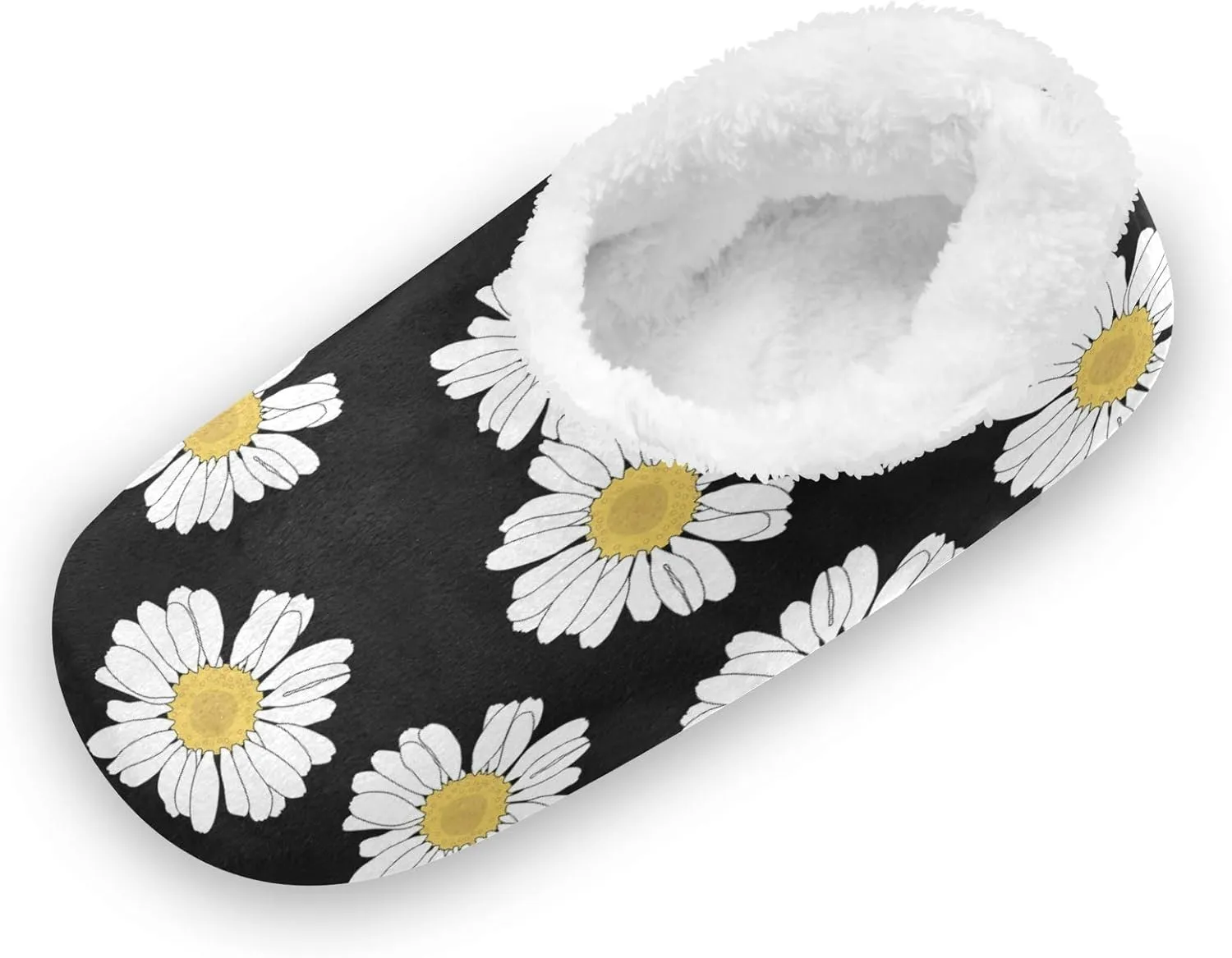 Unisex Fuzzy House Slippers Memory Foam Warm Slip Shoes Fur Lining M-XXL