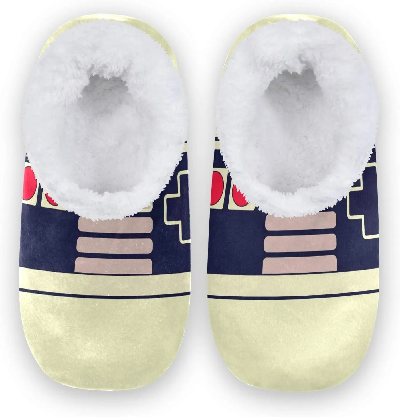 Unisex Fuzzy House Slippers Memory Foam Warm Slip Shoes Fur Lining M-XXL