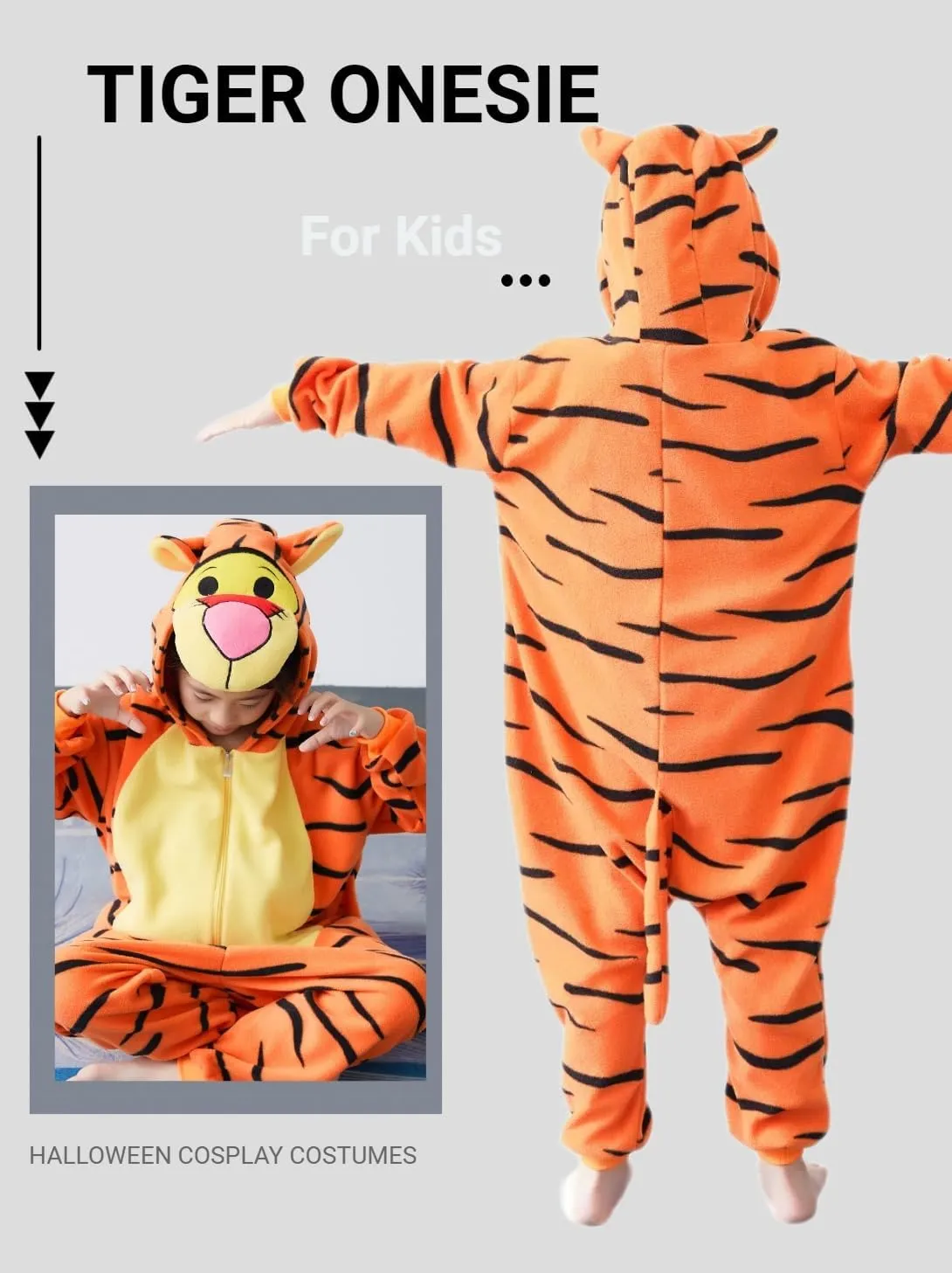 Unisex Kids Onesie Animal Cosplay Costume Pajamas Halloween Christmas Cartoon Sleepwear Children Jumpsuit