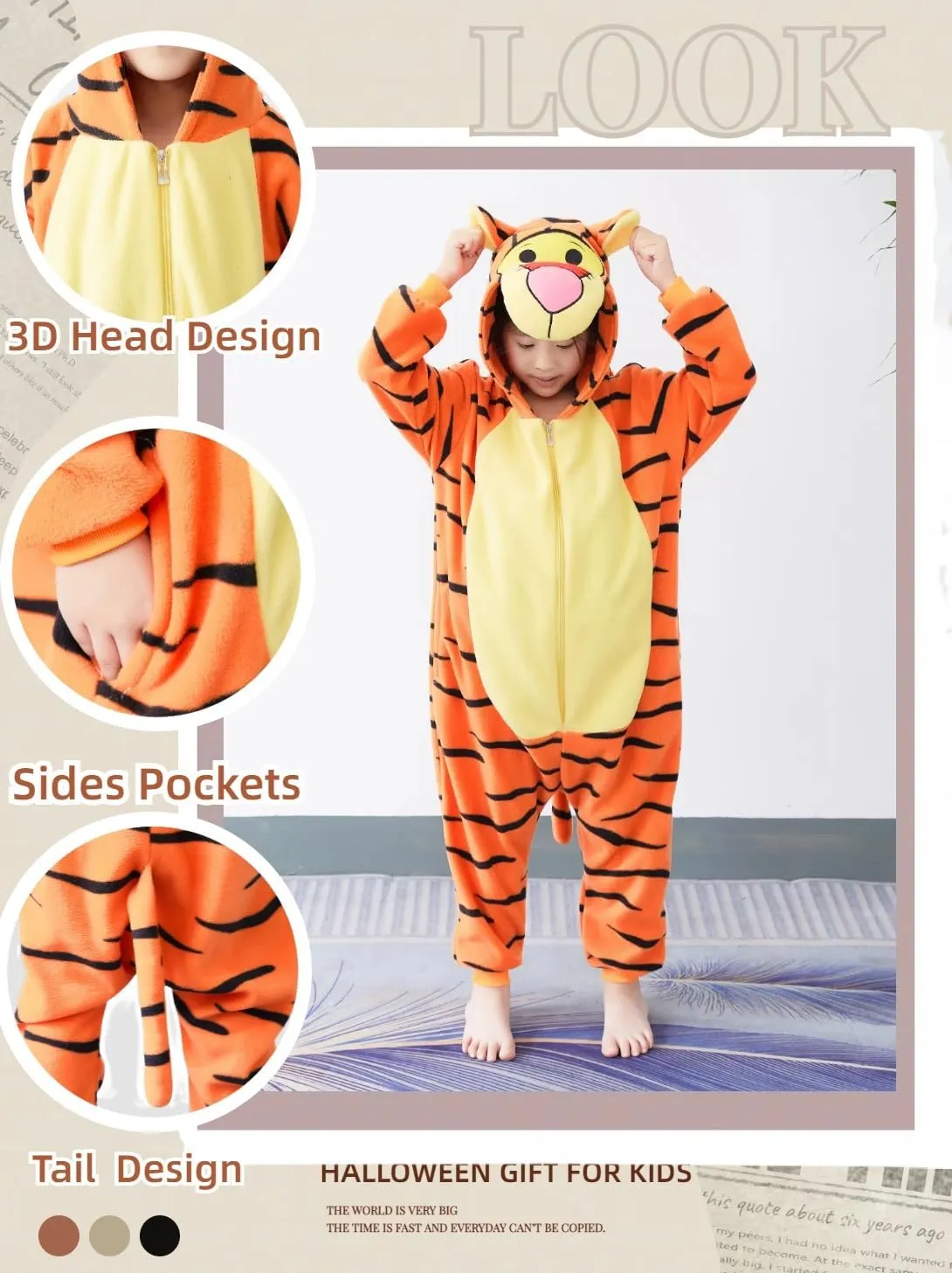 Unisex Kids Onesie Animal Cosplay Costume Pajamas Halloween Christmas Cartoon Sleepwear Children Jumpsuit