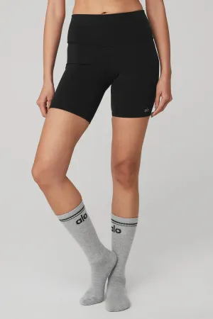 Unisex Throwback Sock Grey/Black