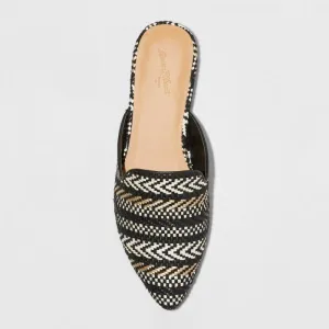 Universal Thread Women's Whisper Woven Backless Slip On Mules -9-Tan