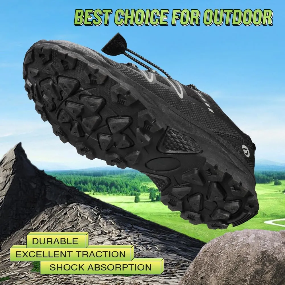 UOVO Boys Shoes Boys Sneakers Boys Tennis Hiking Running Shoes Kids Waterproof Athletic Outdoor Sneakers Non-Slip Comfy(Little/Big Boys)