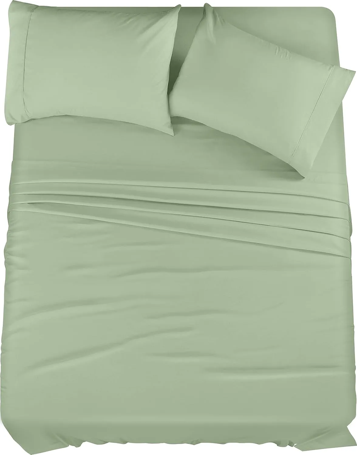 Utopia Bedding Full Sheet Set – 4 Piece Bed Sheets for Full Size Bed, Soft and Breathable Microfiber, Includes 1 Fitted Sheet, 1 Flat Sheet and 2 Pillowcases (Sage)