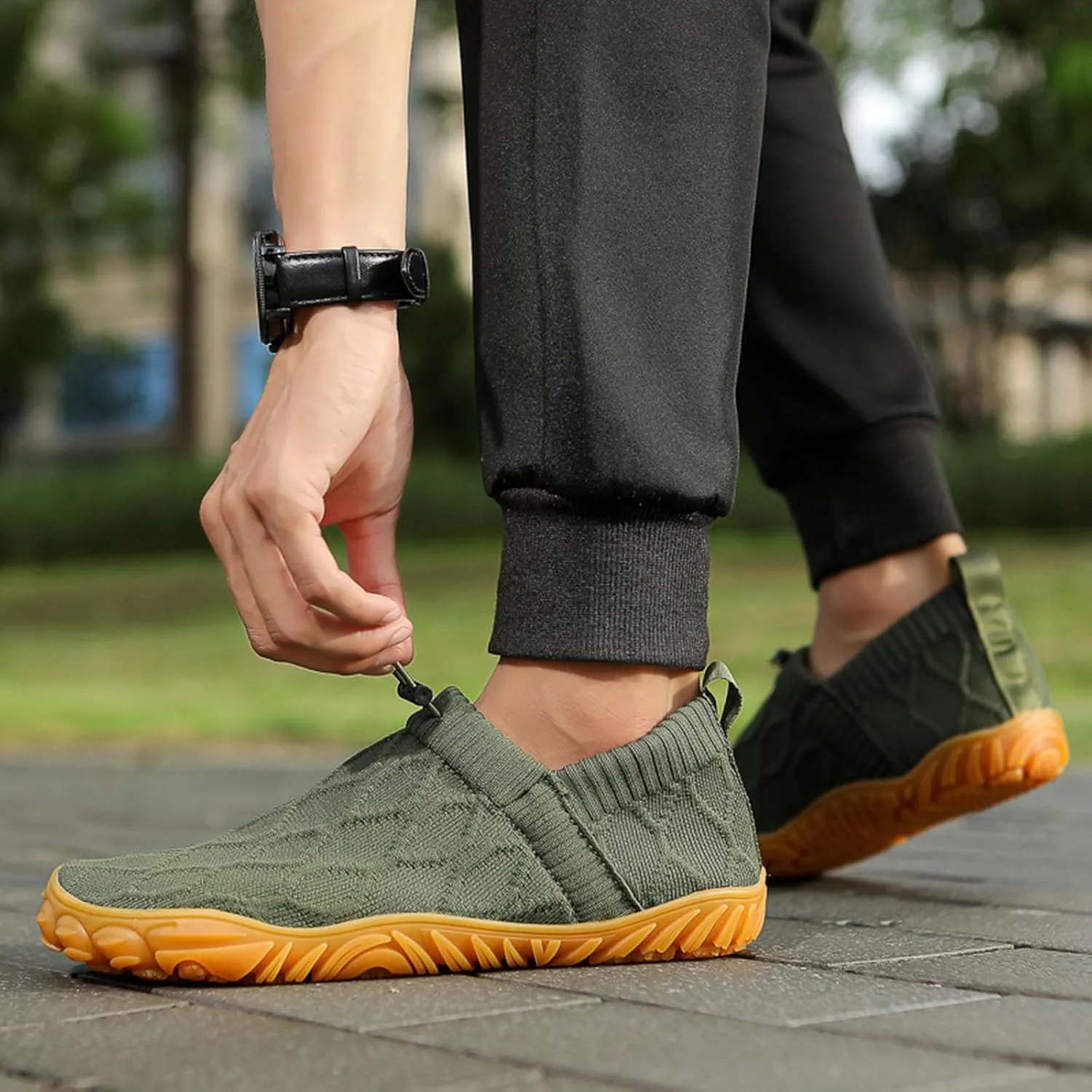 Vallova's Bearprodo Supercomfort Sweatwick Slip-On Shoes, Outdoor Running Barefoot Hike Shoes Footwear Women Men