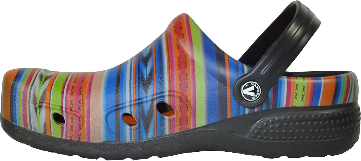 VANGELO Professional Slip Resistant Clog Waterproof Men Work Nurse Shoe Chef Shoe Ritz Black Lime White Multicolor