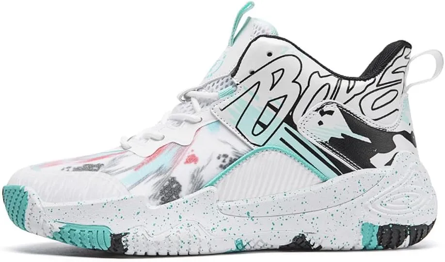 VAXAV Unisex Women's Men's Fashion High Top Basketball Shoes Non Slip Outdoor Tennis Sneakers
