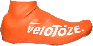 veloToze Short 2.0 Shoe Cover for Road Cycling Shoes - Waterproof, Windproof Overshoes for Bike Rides in Spring, Fall, Rainy, Cold Weather - Bright Colors Make Road Biking Trips Safer