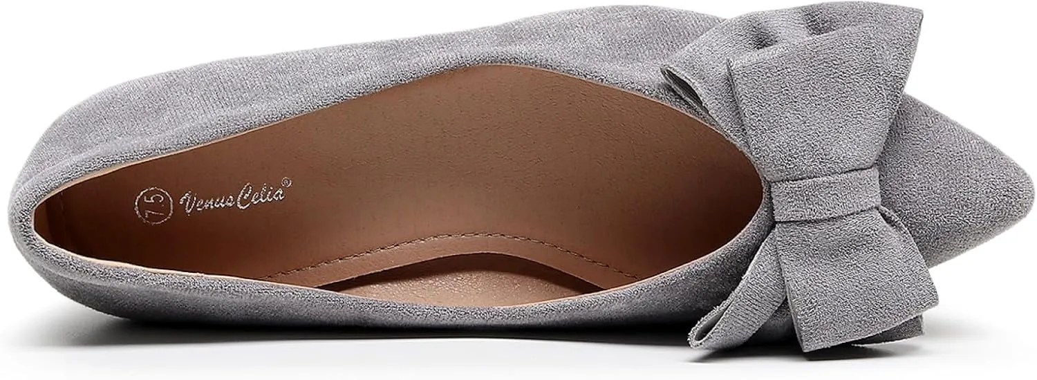 VenusCelia Women's Butterfly Flat Shoe