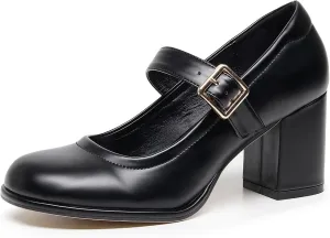 VenusCelia Women's Mary Jane Pump Heeled Shoe