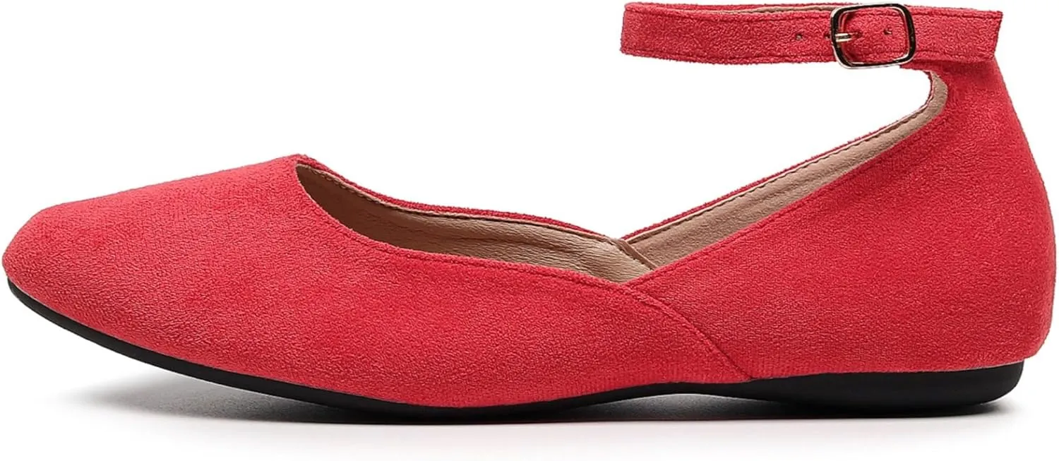 VenusCelia Women's Serenity Strap Flats Shoe