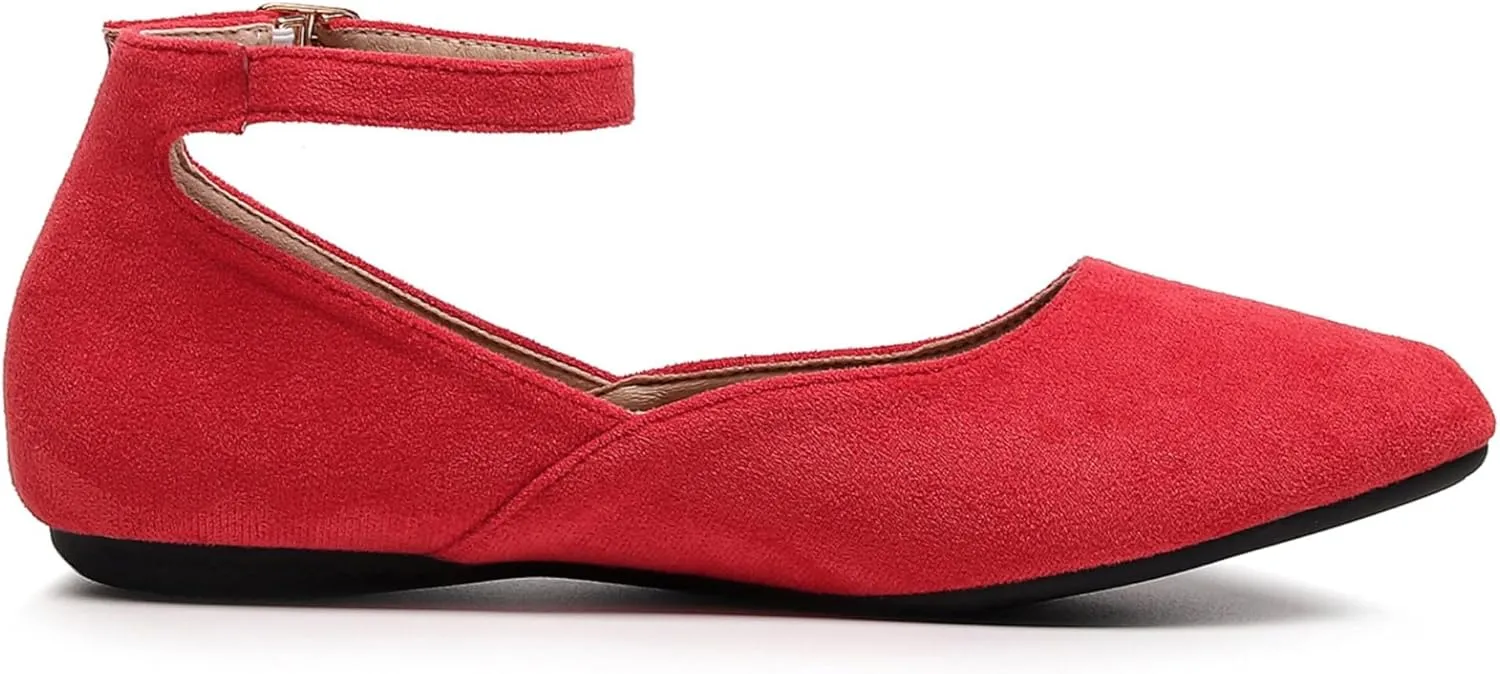 VenusCelia Women's Serenity Strap Flats Shoe