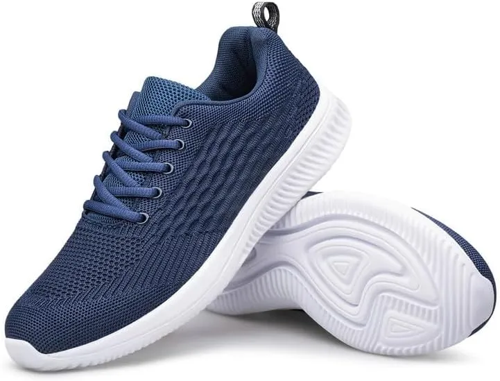 vibdiv Mens Lightweight Athletic Running Walking Gym Shoes - Slip on Casual Non Slip Fashion Sneakers Walking Shoe