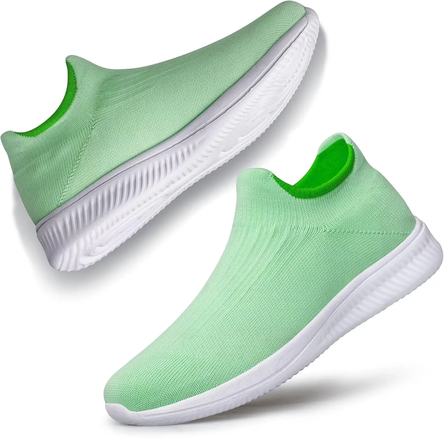 vibdiv Walking Shoes Women Casual Sock Sneakers Lightweight Comfy Breathable Pull-on Zapatillas de Mujer