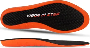 V.Step Carbon Fiber Insoles for Men Women, Shock Absorbing Sport Shoe Insoles for Basketball Volleyball Running Athletics Jump Higher XS
