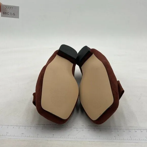 Wansseny Sienna Square Toe Low Heel Pumps Slip On Ladies Work Office Daily Comfy