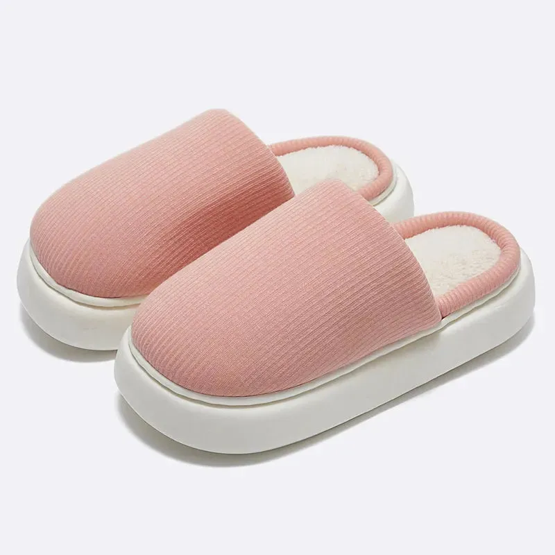 Warm Cotton Sole Slippers