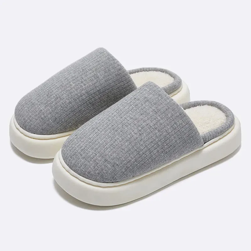 Warm Cotton Sole Slippers