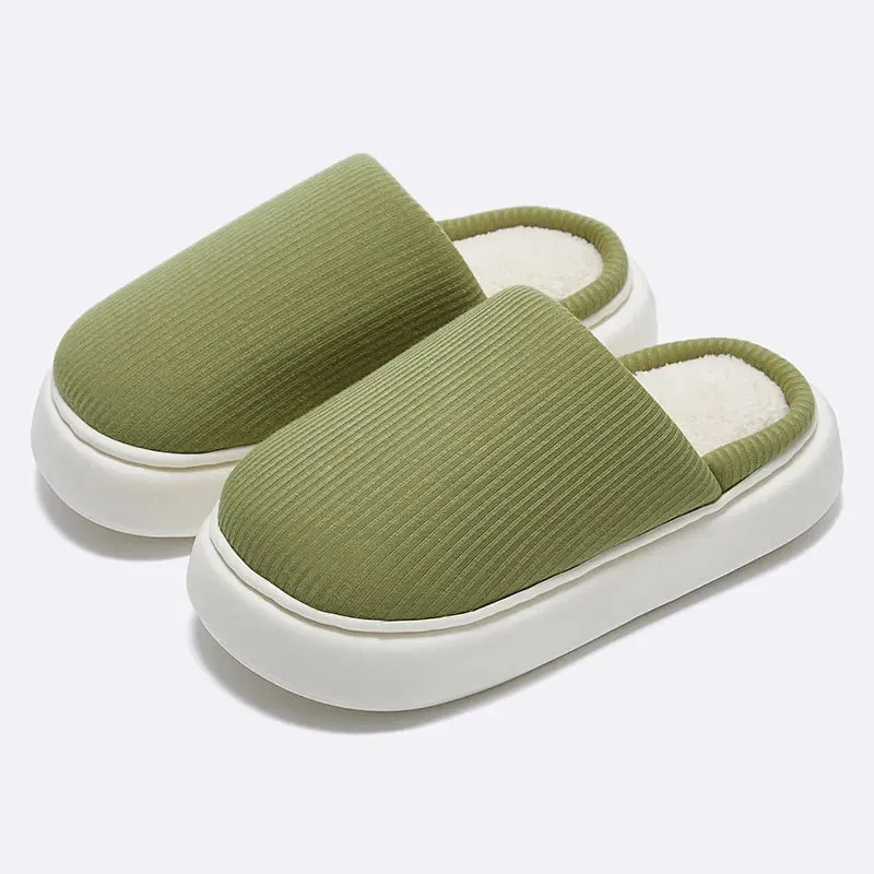 Warm Cotton Sole Slippers