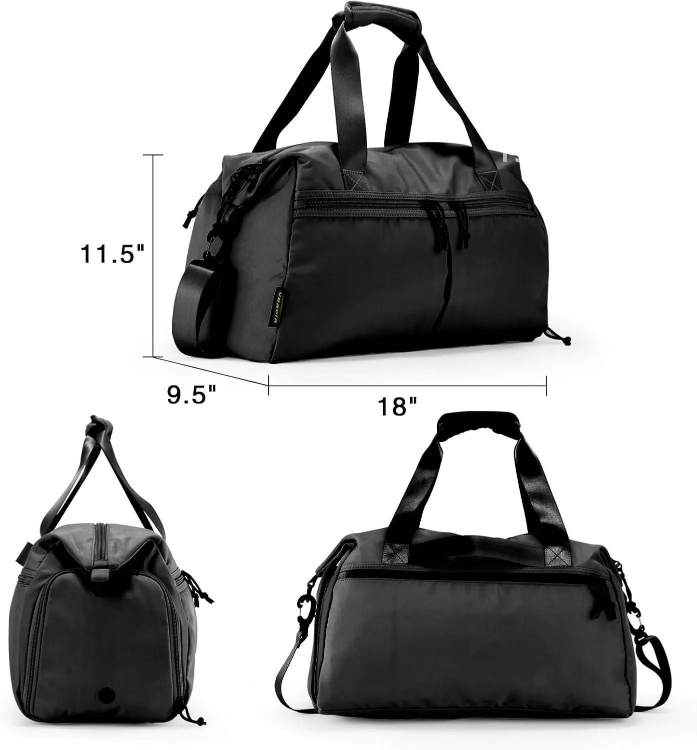 Weekender Duffel Bag with Shoe Compartment And Wet Pocket-Luggage Everyday Overnight Bag for Men and Women Travel-Carry On Gym Bag