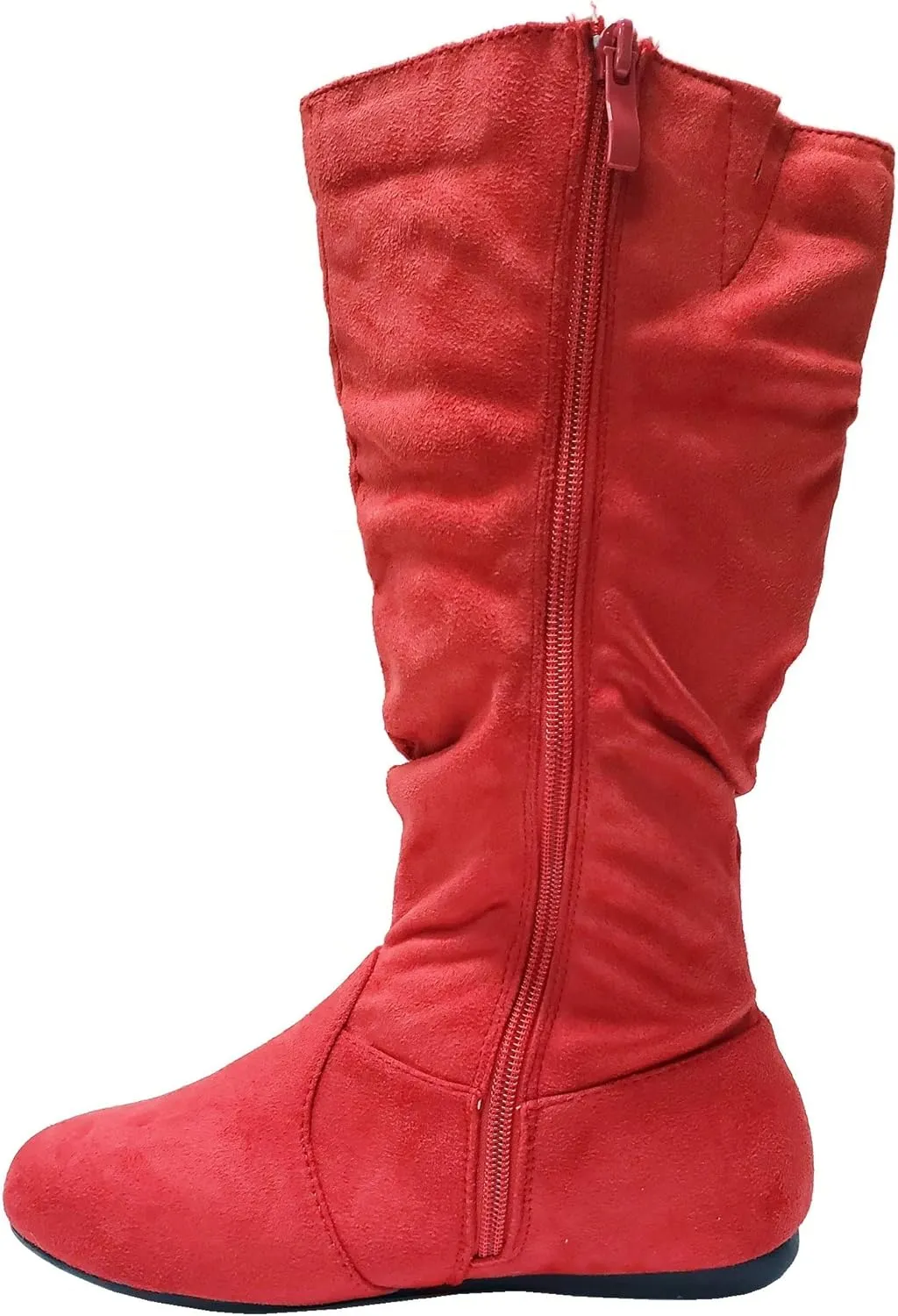 Wells Collection Womens Boots Soft Slouchy Flat to Low Heel Under Knee High