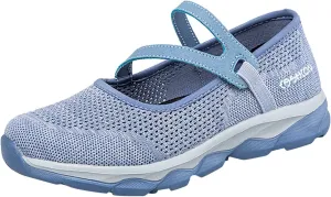 Women Breathable Mesh Slip On Shoes Casual Comfortable Walking Sneakers Lightweight Flats Non Slip Loafers