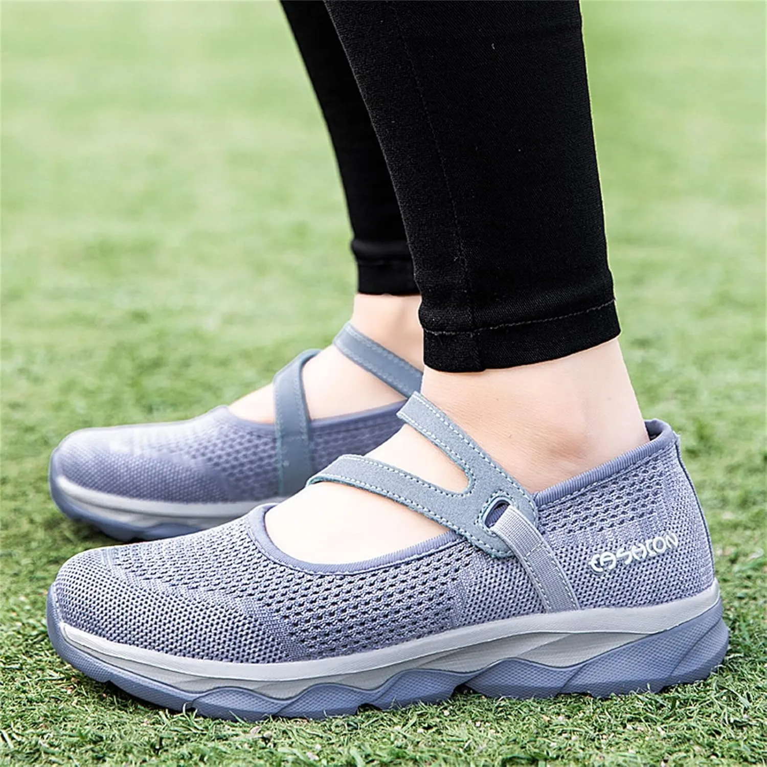 Women Breathable Mesh Slip On Shoes Casual Comfortable Walking Sneakers Lightweight Flats Non Slip Loafers