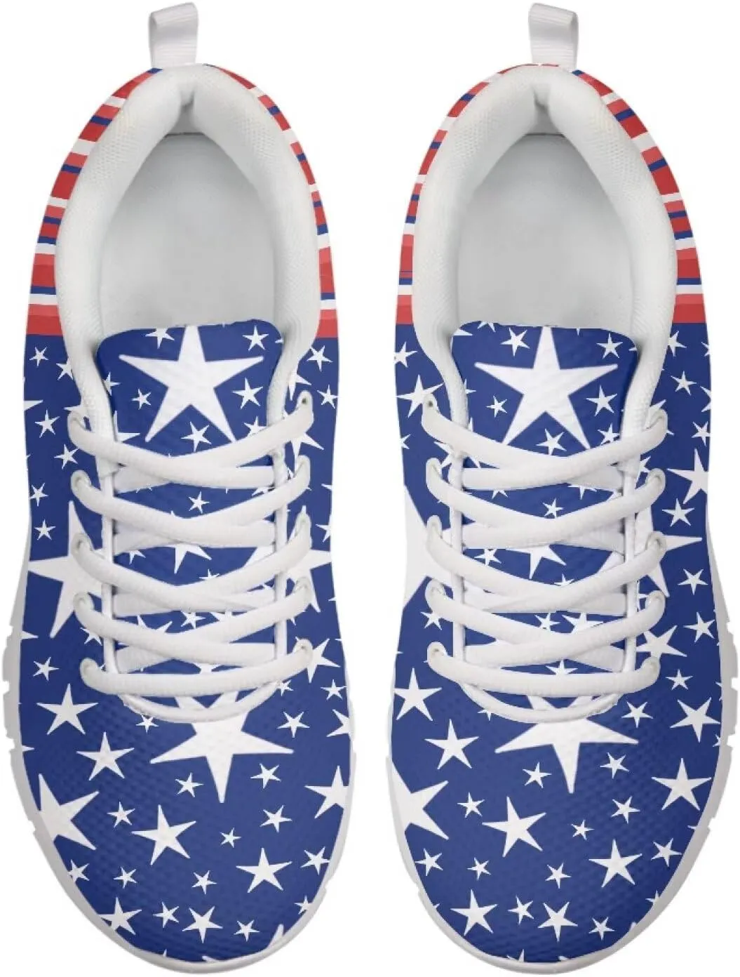Women Men Lace Up Shoes Walking Sports Trainers Durable Sneaker for Running Hiking Gym US 5-15