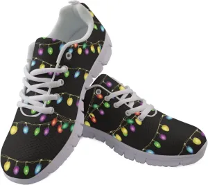 Women Men Lace Up Shoes Walking Sports Trainers Durable Sneaker for Running Hiking Gym US 5-15