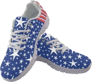 Women Men Lace Up Shoes Walking Sports Trainers Durable Sneaker for Running Hiking Gym US 5-15