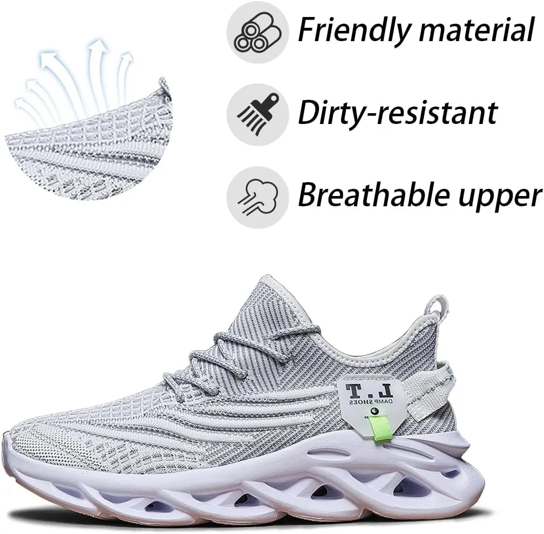 Women Running Shoes Walking Training Sneakers Sport Gym Fitness Tennis Shoes Non Slip Fashion Comfortable Lightweight Shoe for Casual Jogging Mesh Breathable Sneaker