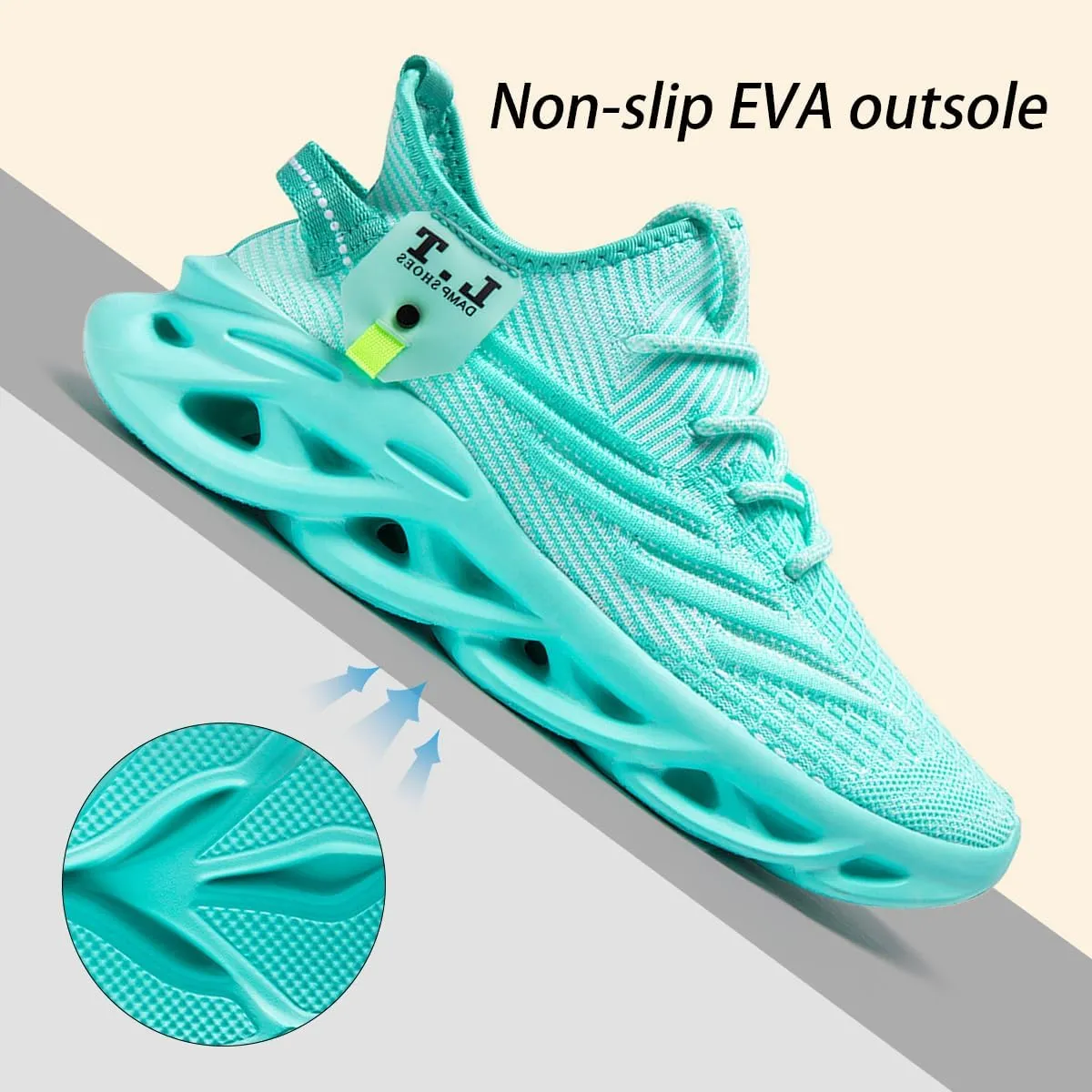 Women Running Shoes Walking Training Sneakers Sport Gym Fitness Tennis Shoes Non Slip Fashion Comfortable Lightweight Shoe for Casual Jogging Mesh Breathable Sneaker