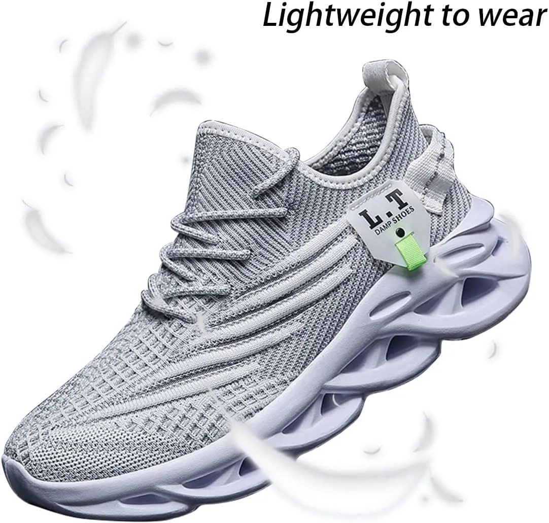 Women Running Shoes Walking Training Sneakers Sport Gym Fitness Tennis Shoes Non Slip Fashion Comfortable Lightweight Shoe for Casual Jogging Mesh Breathable Sneaker