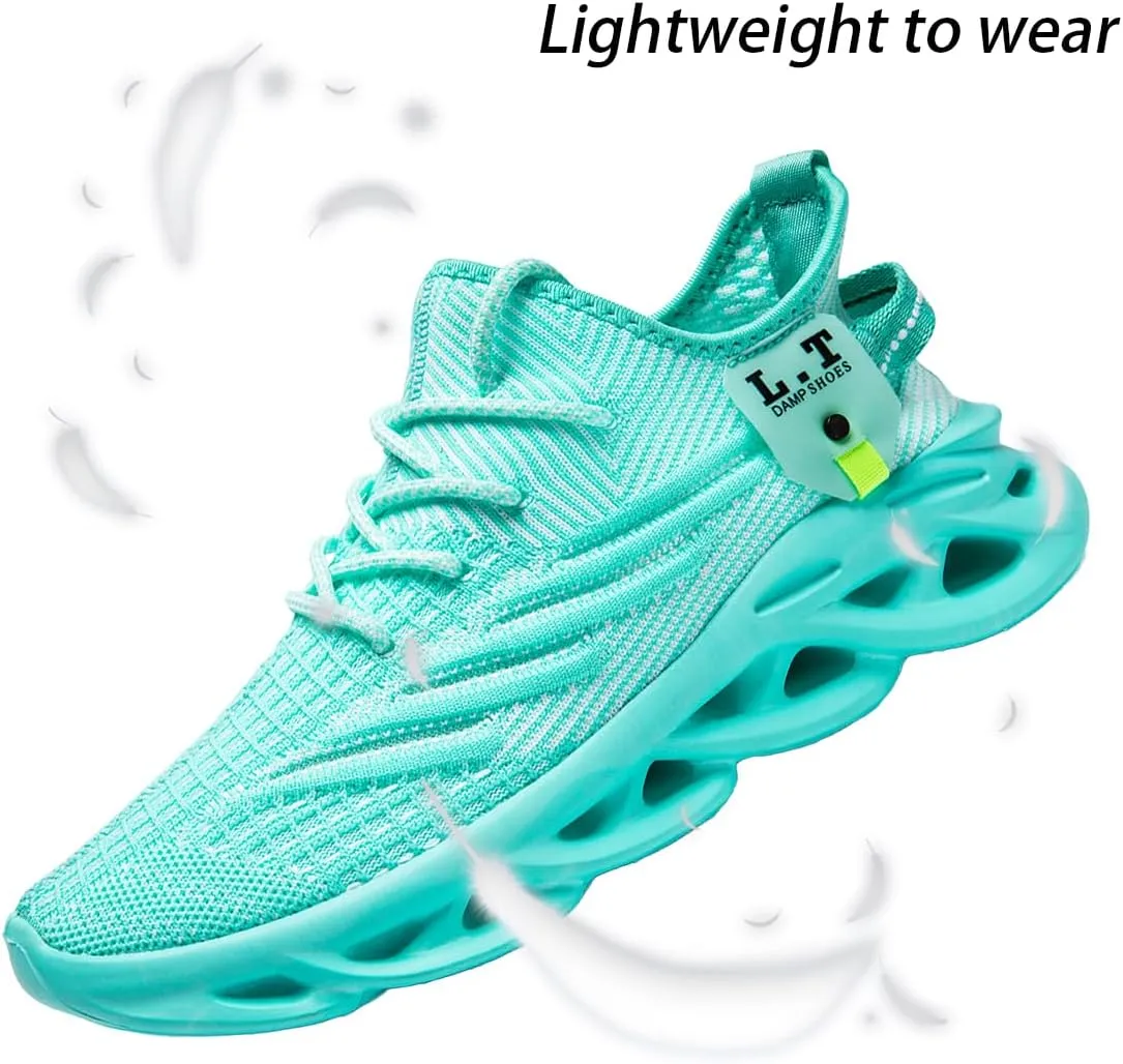 Women Running Shoes Walking Training Sneakers Sport Gym Fitness Tennis Shoes Non Slip Fashion Comfortable Lightweight Shoe for Casual Jogging Mesh Breathable Sneaker