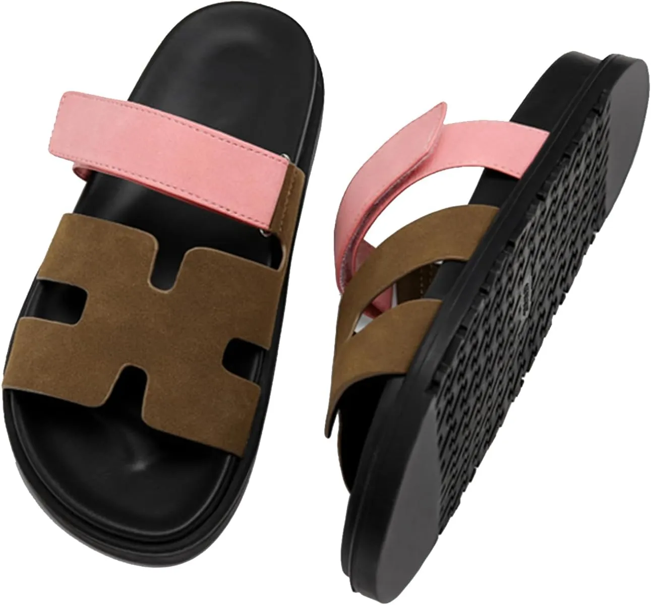 Women Sandals Summer Flat Sandal Comfy Adjustable Strap Sandals Fashion Mules Slip On Casual Sandals for Women