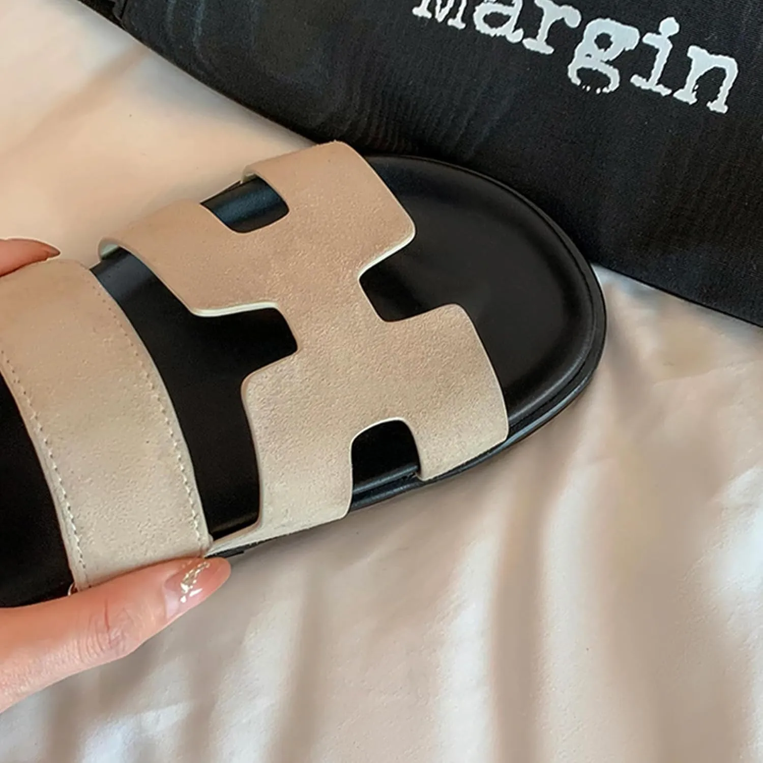 Women Sandals Summer Flat Sandal Comfy Adjustable Strap Sandals Fashion Mules Slip On Casual Sandals for Women