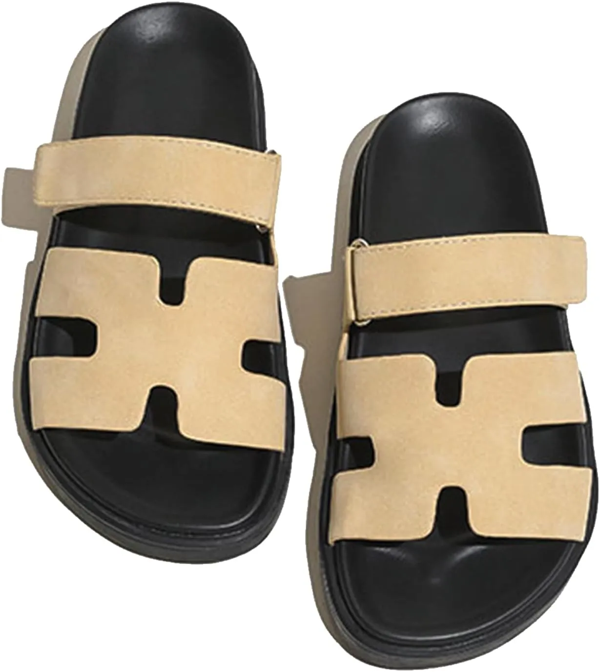 Women Sandals Summer Flat Sandal Comfy Adjustable Strap Sandals Fashion Mules Slip On Casual Sandals for Women