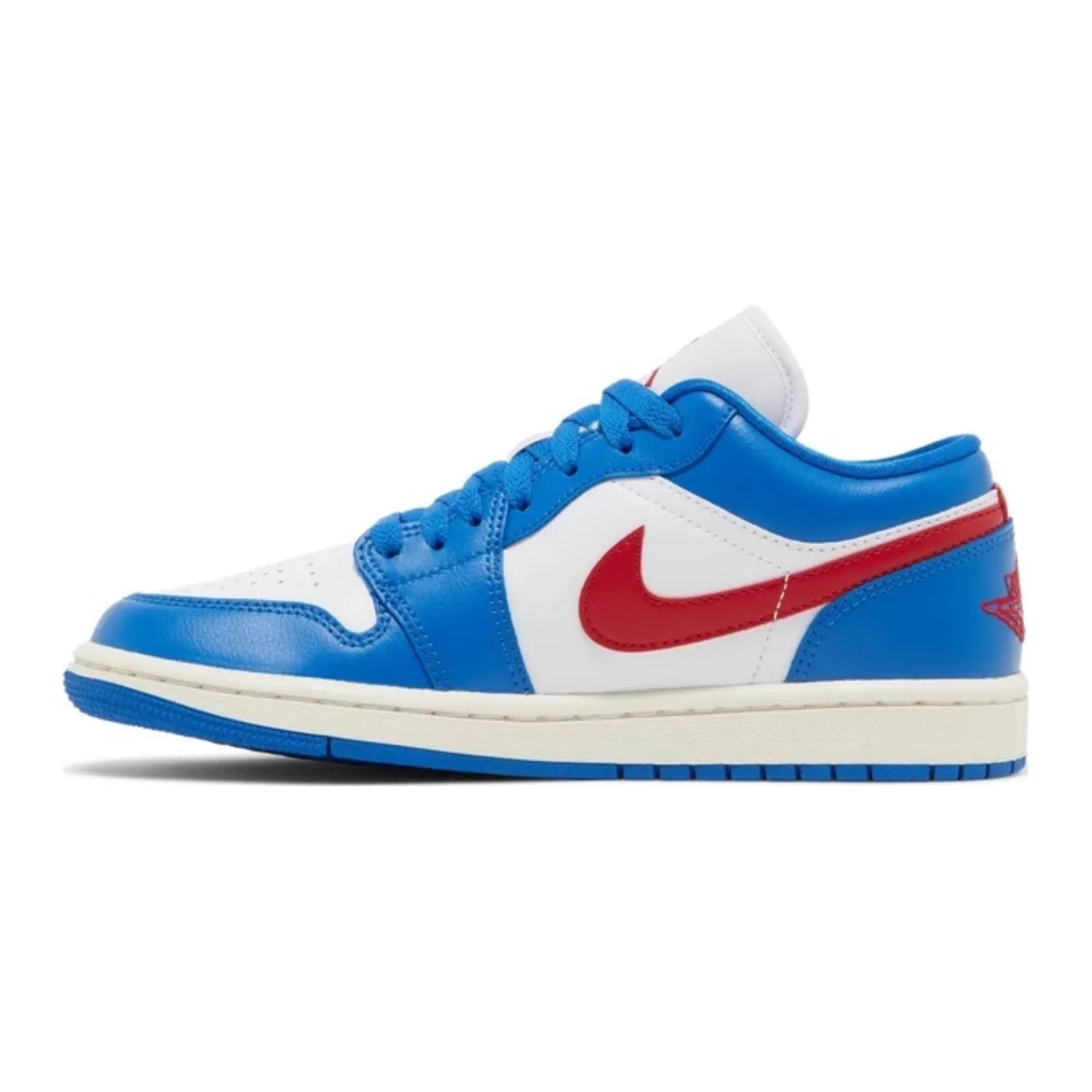 Women's Air Jordan 1 Low, Sport Blue Gym Red