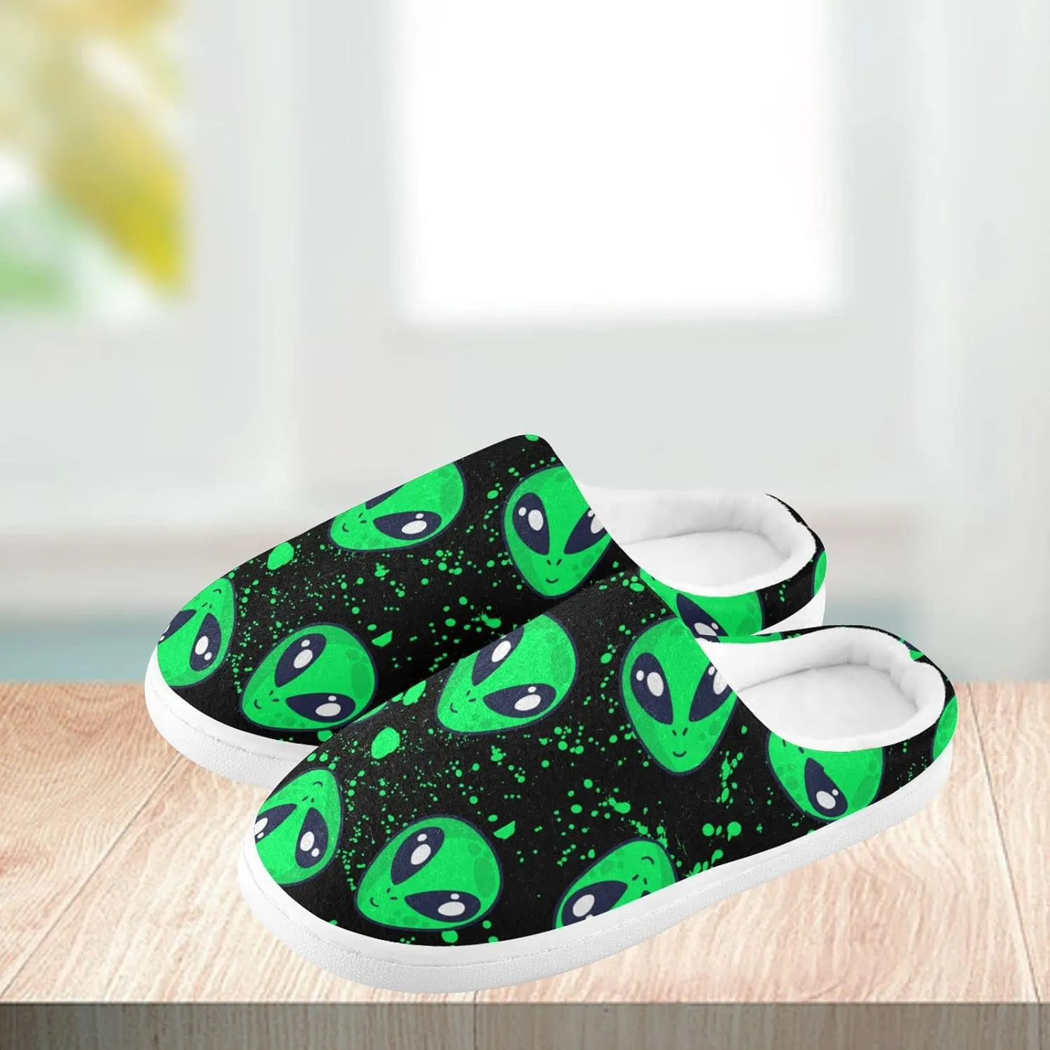 Women's and Men's Fuzzy House Slippers - Cozy Memory Foam Indoor/Outdoor Warm Nonslip Family Slippers