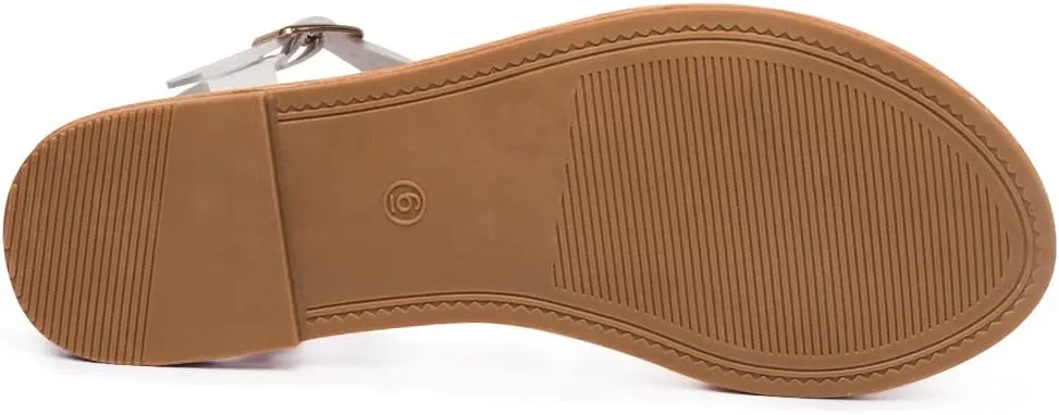 Women's Ankle Strap Flat Sandals Open Toe Breathable Summer Fisherman Sandals Adjustable Buckle Crossed Strappy Two Band Comfy Casual Gladiator Sandal