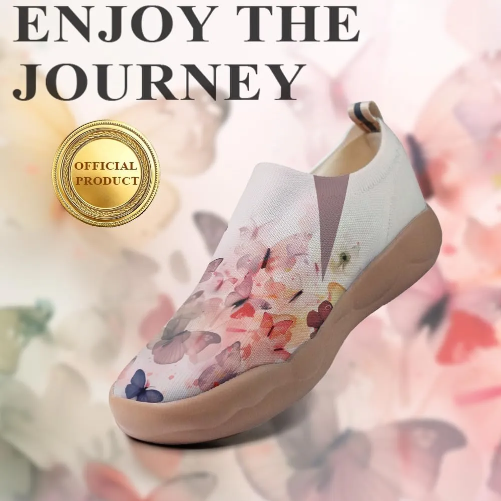 Women's Art Travel Shoes Slip On Casual Cozy Loafers Lightweight Comfort Fashion Sneaker