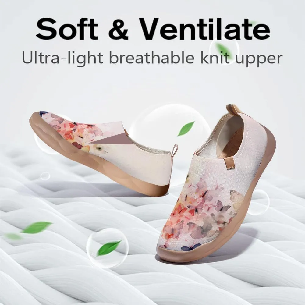 Women's Art Travel Shoes Slip On Casual Cozy Loafers Lightweight Comfort Fashion Sneaker