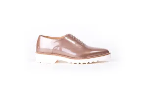 Women's Bronze Patent Lace Up EX-316