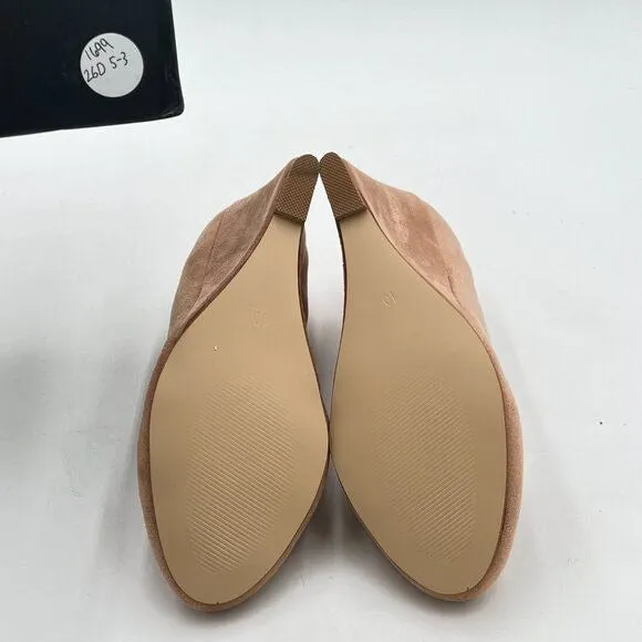 Women's Classic Wedge Pumps Basic Closed Almond Toe Thick High Heels