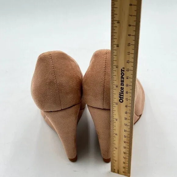 Women's Classic Wedge Pumps Basic Closed Almond Toe Thick High Heels
