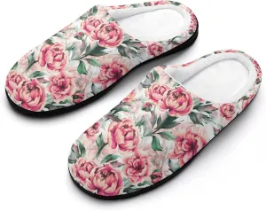 Womens Clog Slippers Comfy Bedroom Slip-On Shoes Men's Halloween Slippers Warm Cotton House Slippers Indoor Outdoor