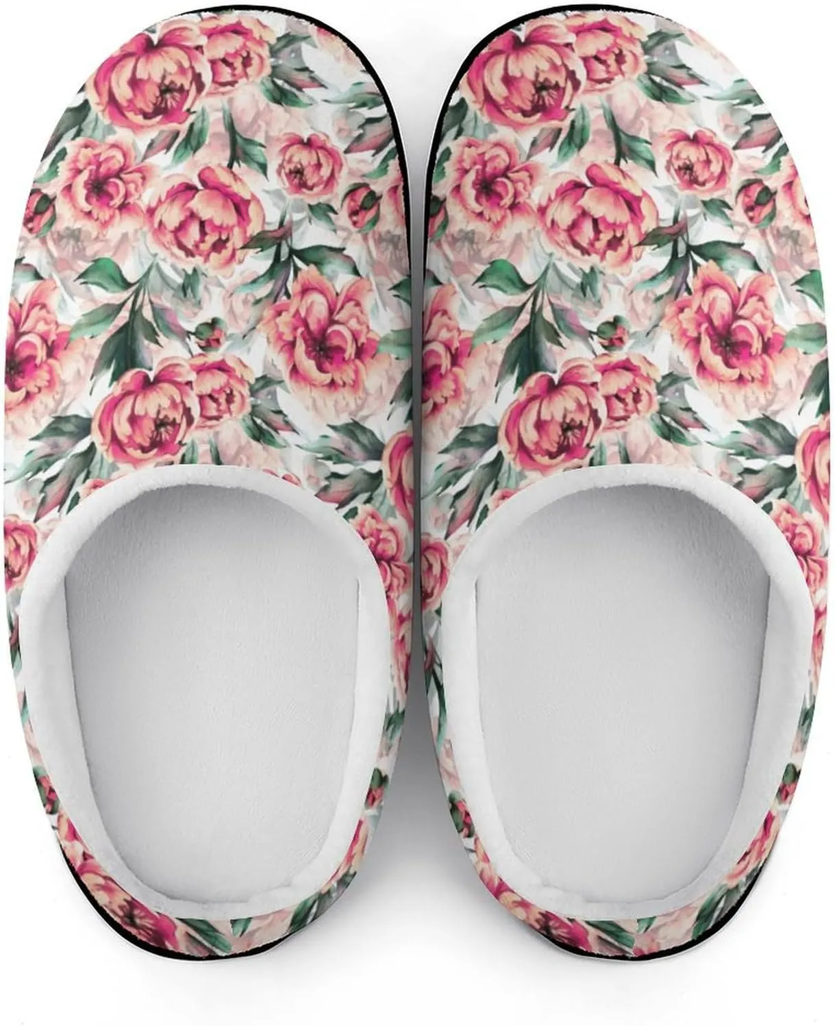 Womens Clog Slippers Comfy Bedroom Slip-On Shoes Men's Halloween Slippers Warm Cotton House Slippers Indoor Outdoor