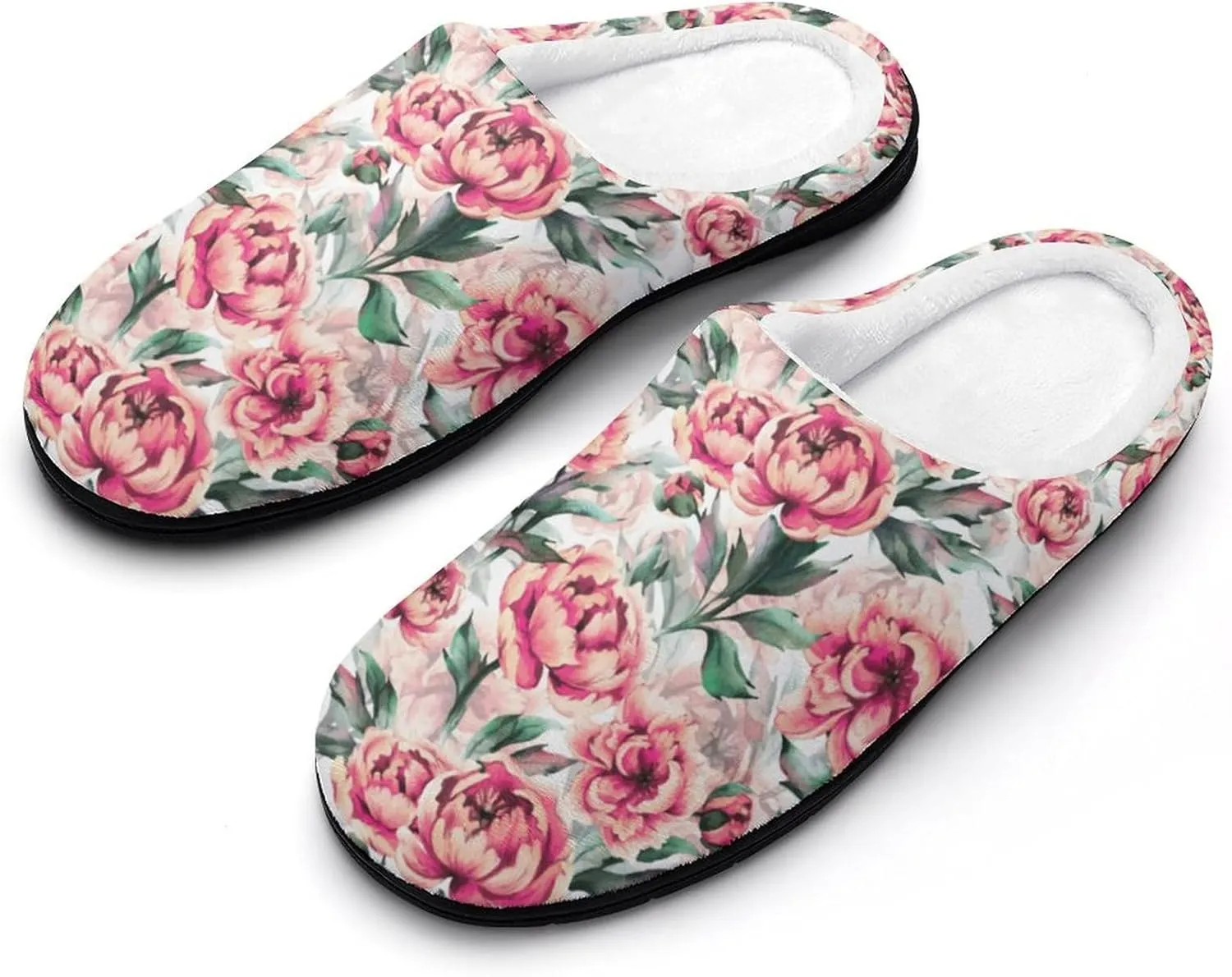 Womens Clog Slippers Comfy Bedroom Slip-On Shoes Men's Halloween Slippers Warm Cotton House Slippers Indoor Outdoor
